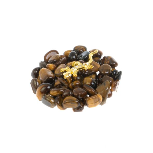 Магнит &amp;quot;Тигровый глаз&amp;quot; с ящерицей 5х5х1 см 128292