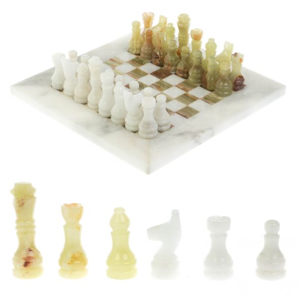 Шахматы &amp;quot;Сувенирные&amp;quot; мрамор,оникс доска 20х20 см 128893