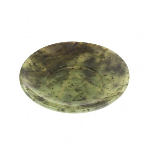 Блюдце из нефрита 9х9х1,5 см 129038