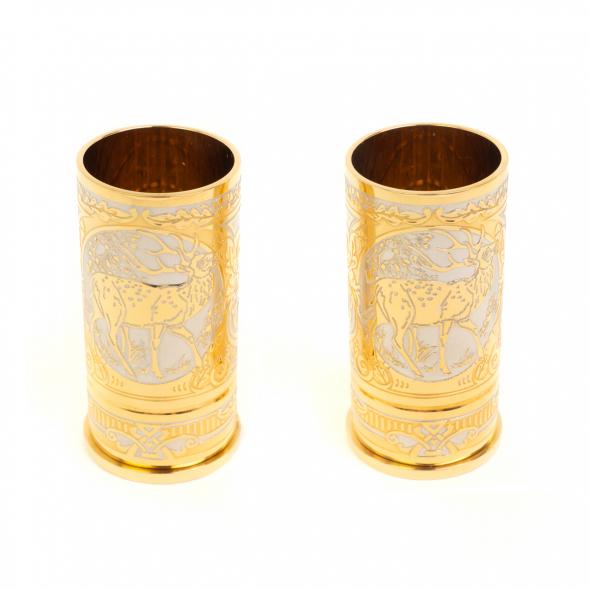 Набор из двух стопок &amp;quot;Олень&amp;quot; 40 мл Златоуст 129546