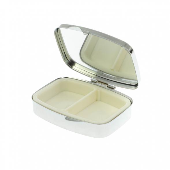 Таблетница на 2 отделения кианит цвет серебро 129618