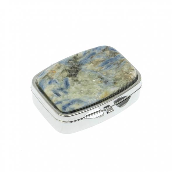 Таблетница на 2 отделения кианит цвет серебро 129618