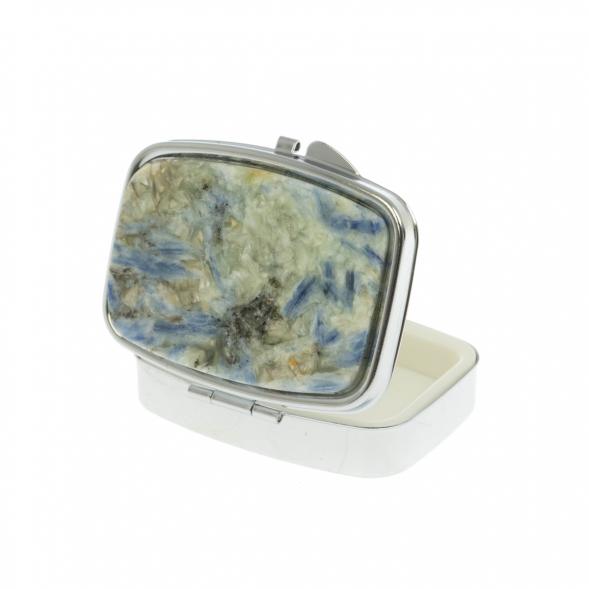 Таблетница на 2 отделения кианит цвет серебро 129618