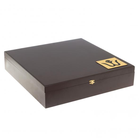 Шахматы из камня обсидиан &amp;quot;Классические&amp;quot; доска 40х40 см 122353