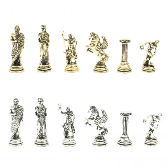 Шахматы &amp;quot;Олимпийские игры&amp;quot; доска 28х28 см лемезит змеевик 122692