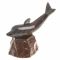 Сувенир фигурка "Дельфин" камень обсидиан коричневый