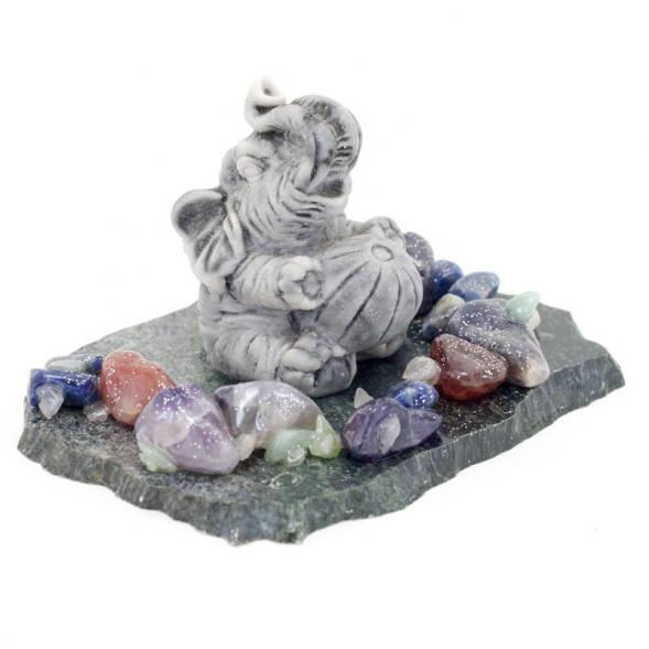 Сувенир из мрамолита &amp;quot;Слоник с мячом&amp;quot; 116300