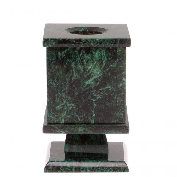 Карандашница из темно-зеленого змеевика 125272