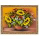 Картина &amp;quot;Натюрморт подсолнухи&amp;quot; багет 36х46 см, рисунок каменная крошка 112478