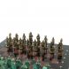 Шахматы &amp;quot;Римляне против Галлов&amp;quot; фигуры бронза / патина 36х36 см лемезит змеевик 128373