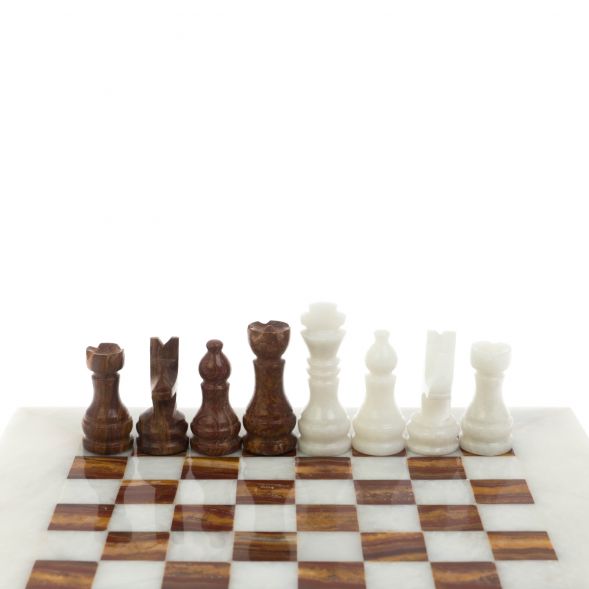 Каменные шахматы &amp;quot;Сувенирные&amp;quot; мрамор, оникс доска 20х20 см 128894