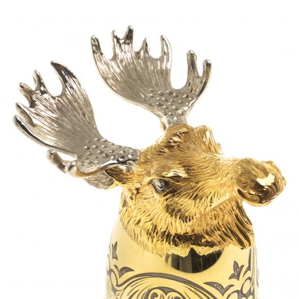 Стопка перевертыш &amp;quot;Лось&amp;quot; 70 мл Златоуст 123626