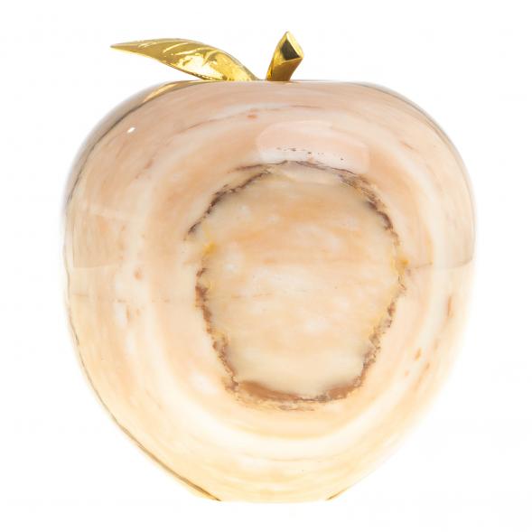 Сувенир &amp;quot;Яблоко&amp;quot; большое камень мрамор 8,5х9,5 см  / сувенир из камня / яблоко декоративное / сувенир настольный