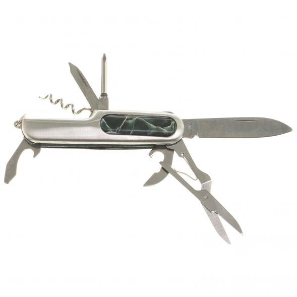 Нож мультитул складной 7 в 1 с камнем офит 124058