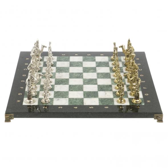 Шахматы &amp;quot;Древний Египет&amp;quot; доска 40х40 см мрамор шабровский змеевик 127270