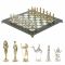 Шахматы "Древний Египет" доска 40х40 см мрамор шабровский змеевик