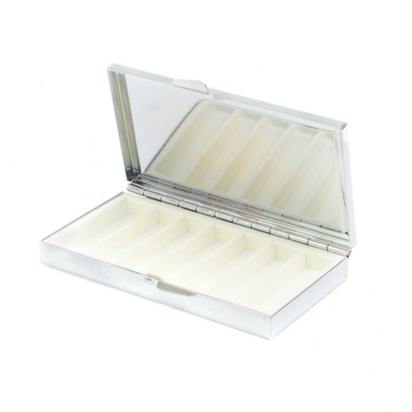 Таблетница на 7 отделений тигровый глаз серебристая 127349