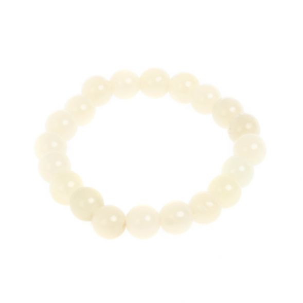 Браслет из медового оникса 20 бусин / 1 см 128050