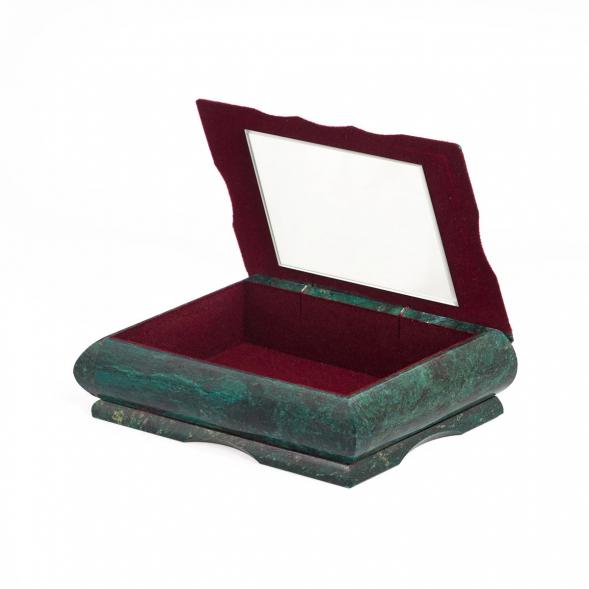 Каменная шкатулка для хранения бижутерии &amp;quot;Ромб&amp;quot;  13х9,5х6,5 см 119264