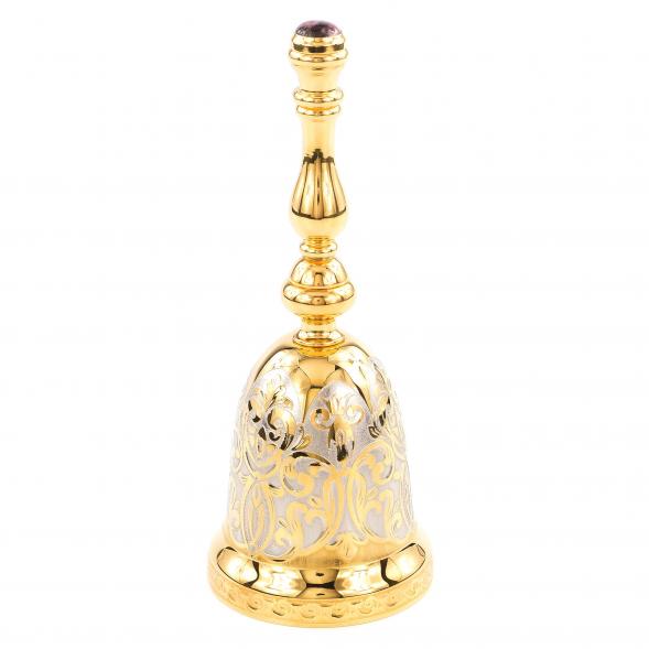 Колокольчик подарочный &amp;quot;Родонит&amp;quot; в деревянном футляре Златоуст 120670