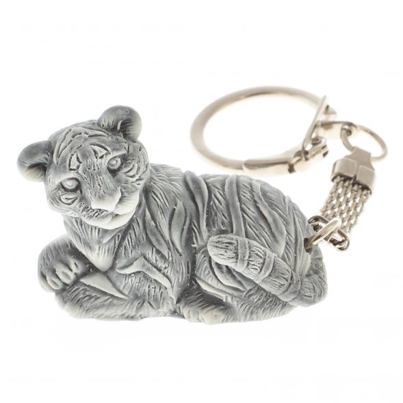Брелок &amp;quot;Тигр маленький лежит&amp;quot; из мрамолита 122295
