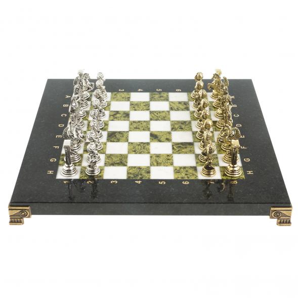 Шахматы &amp;quot;Атлас&amp;quot; доска 28х28 см мрамор змеевик 122694