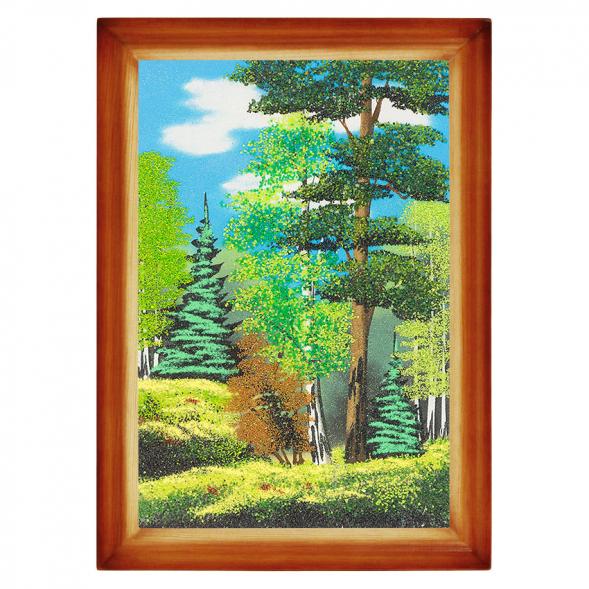 Картина &amp;quot;Летний пейзаж&amp;quot; багет дерево 24х34 см, каменная крошка 111250