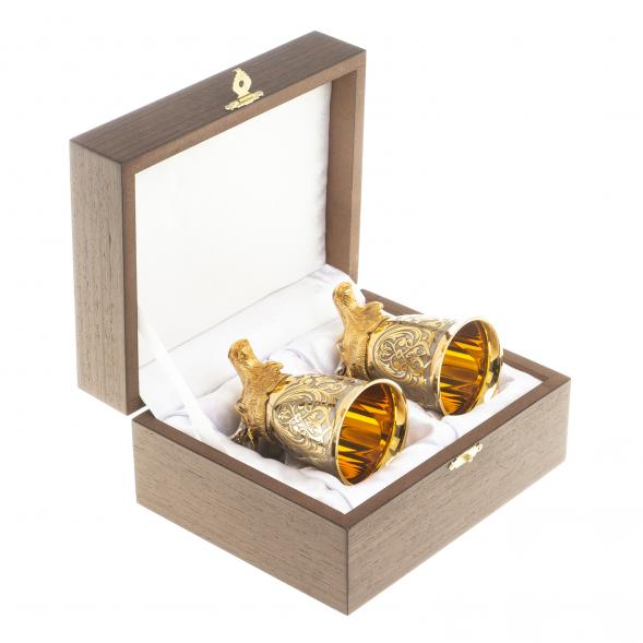 Стопки перевертыши &amp;quot;Лось&amp;quot; 70 мл 2 шт Златоуст 123627