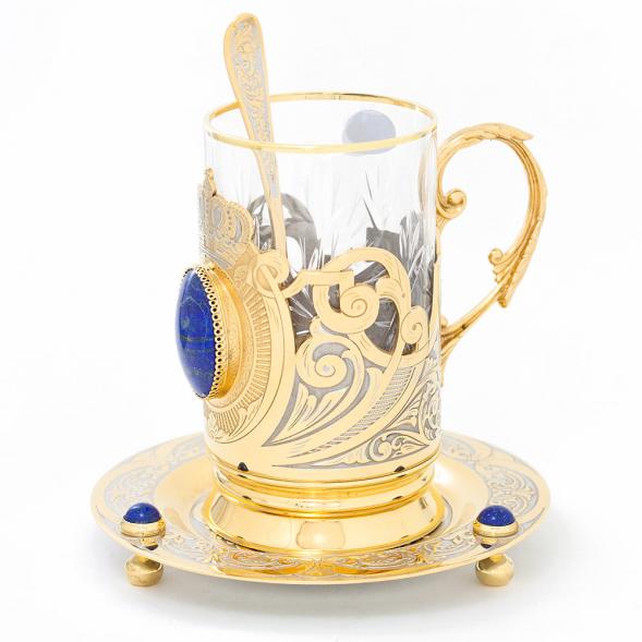 Чайный набор &amp;quot;Корона&amp;quot; лазурит 116013