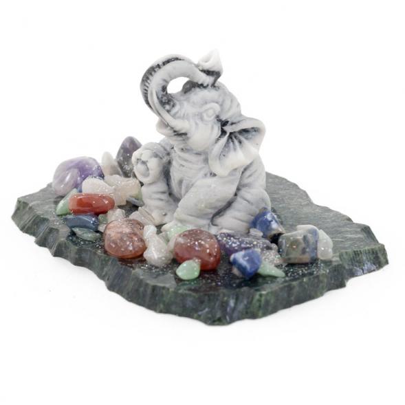 Сувенир из мрамолита &amp;quot;Слоник сидит&amp;quot; 116302