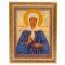 Икона Св. Матрона Московская рамка багет 18х23 см, каменная крошка