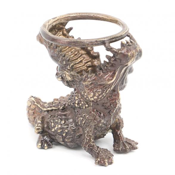 Подставка для шара &amp;quot;Крокодил&amp;quot; из бронзы 117096