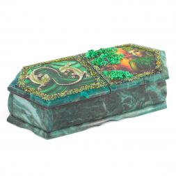 Шкатулка с двумя отделениями "Хозяйка медной горы" 29,5х12х8 см