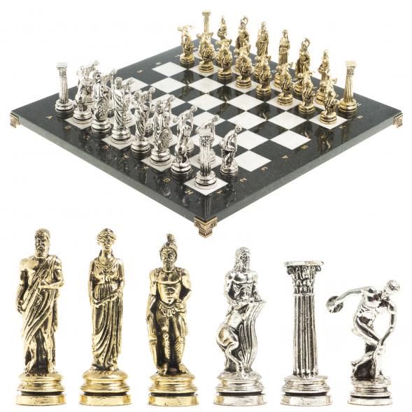 Шахматы &amp;quot;Олимпийские игры&amp;quot; доска 44х44 см мрамор фигуры металлические 122600