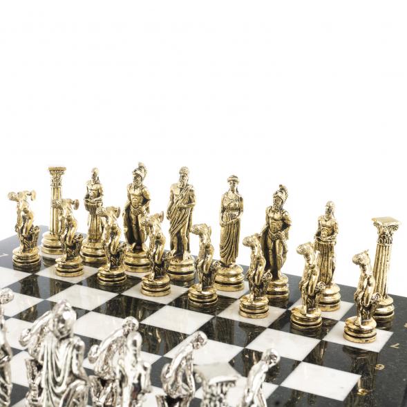 Шахматы &amp;quot;Олимпийские игры&amp;quot; доска 44х44 см мрамор фигуры металлические 122600