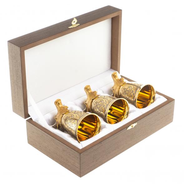 Стопки перевертыши &amp;quot;Лось&amp;quot; 70 мл 3 шт Златоуст 123628