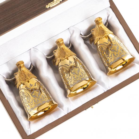 Стопки перевертыши &amp;quot;Лось&amp;quot; 70 мл 3 шт Златоуст 123628