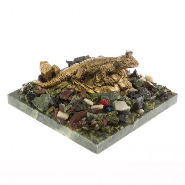 Сувенир &amp;quot;Ящерица&amp;quot; змеевик 116537