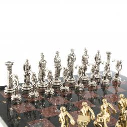 Шахматы "Олимпийские игры" доска 44х44 см креноид фигуры металлические