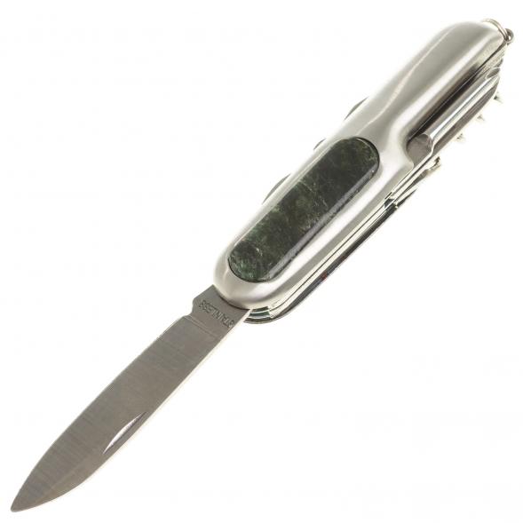 Нож мультитул складной 7 в 1 с камнем актиновит 124061