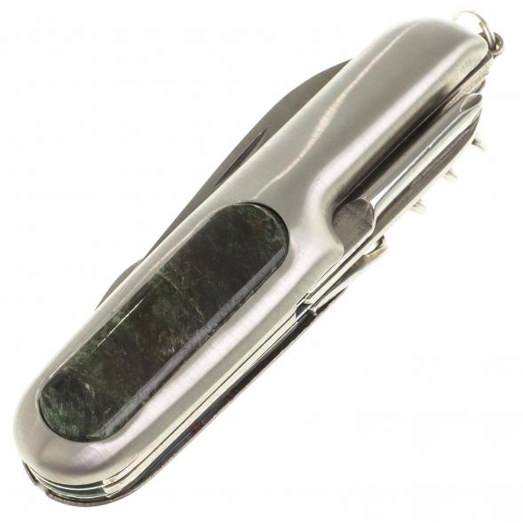 Нож мультитул складной 7 в 1 с камнем актиновит 124061