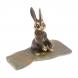 Сувенир из бронзы на подставке из яшмы &amp;quot;Зайчик&amp;quot; 116132