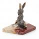 Сувенир из бронзы на подставке из яшмы &amp;quot;Зайчик&amp;quot; 116132