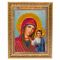 Икона Казанская рамка багет 18х23 см, каменная крошка