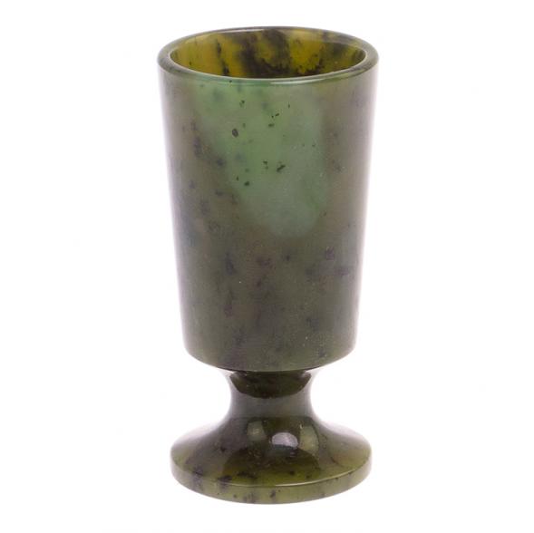 Рюмка на ножке из нефрита 40 мл 4х8 см 126113