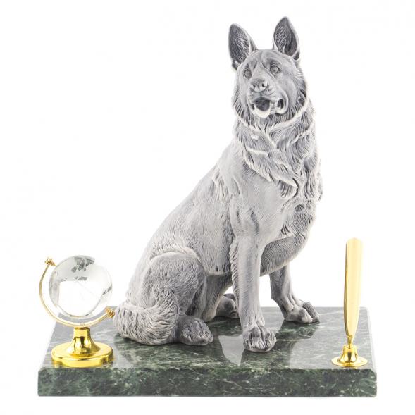 Подставка под ручку &amp;quot;Овчарка&amp;quot; змеевик мрамолит 118792