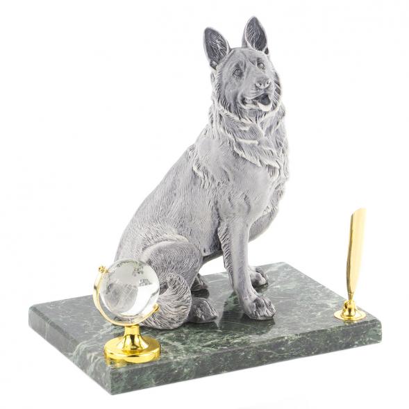 Подставка под ручку &amp;quot;Овчарка&amp;quot; змеевик мрамолит 118792