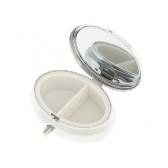 Таблетница овальная на 2 отделения камень малахит 5,5х4,5х2 см 128132