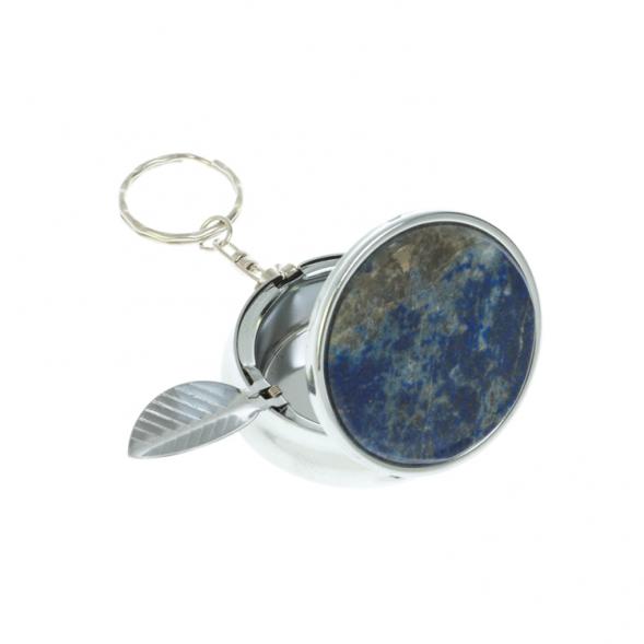 Пепельница карманная камень афганский лазурит 5х5,5х2 см 128528