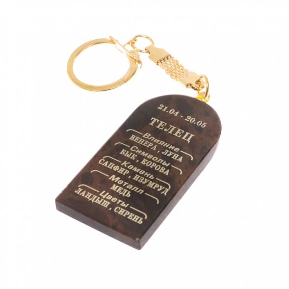 Брелок из обсидиана знак зодиака &amp;quot;Телец&amp;quot; 122034